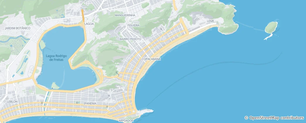 Map of Copacabana