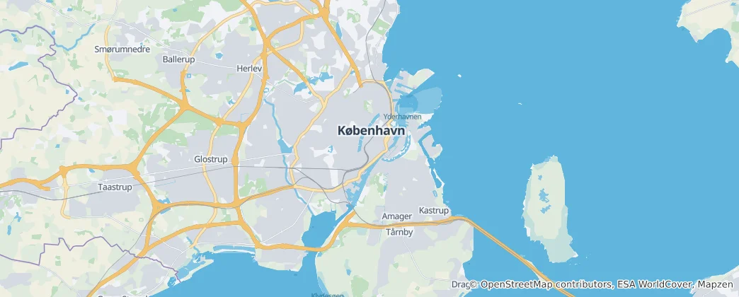 Map of Copenhagen