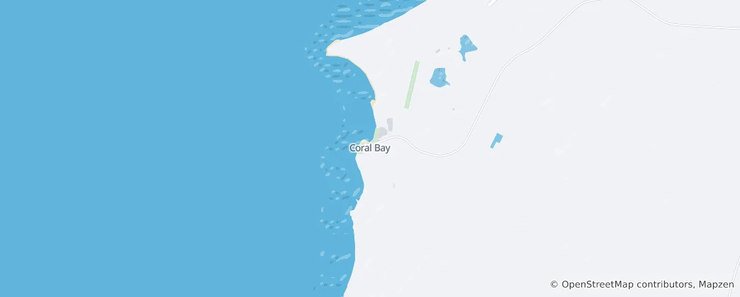 Mapa Coral Bay