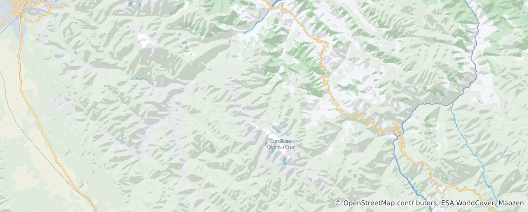 Mappa di La Cordigliera Real