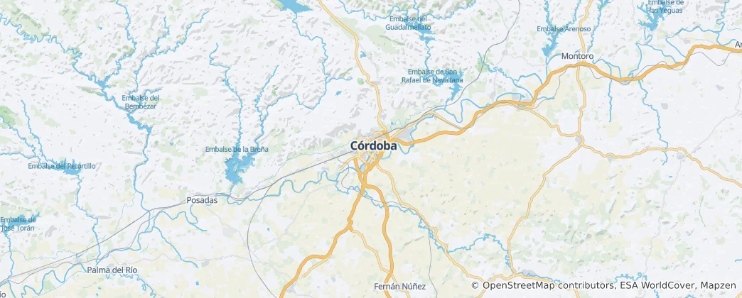 Map of Cordoba