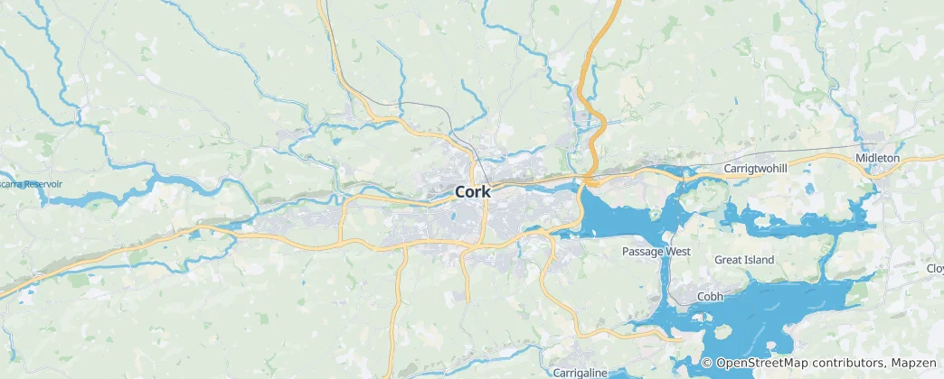 Kaart van Cork