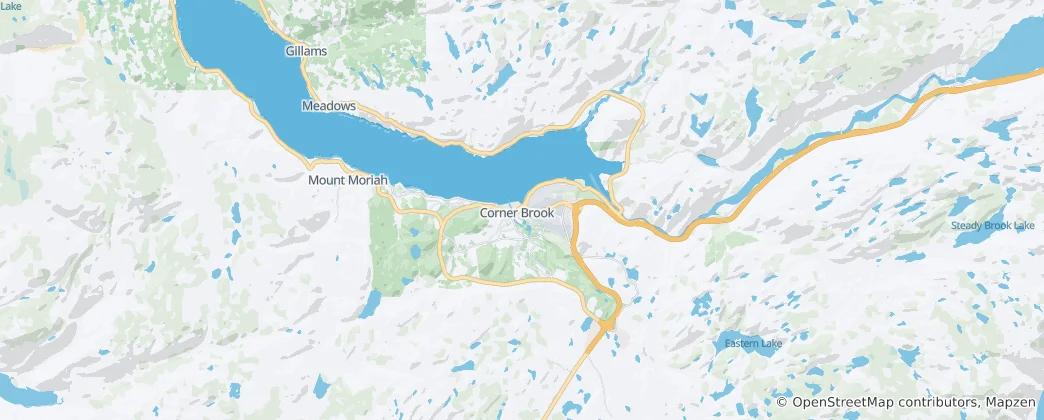 Mapa de Corner Brook