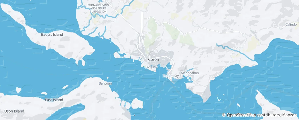Map of Coron Island
