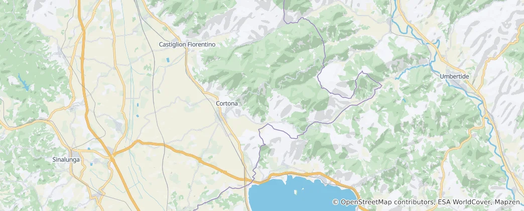 Map of Cortona