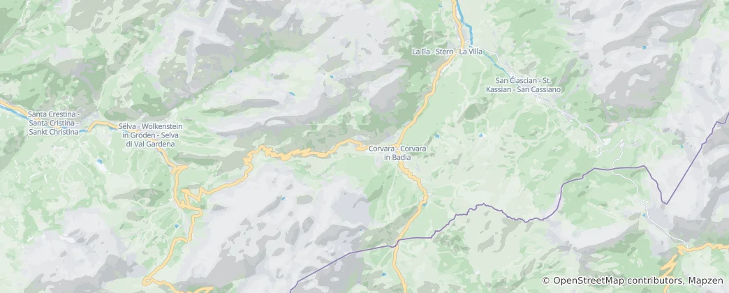 Mapa Corvara