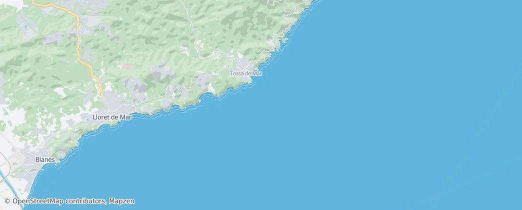 Costa Brava — Térkép