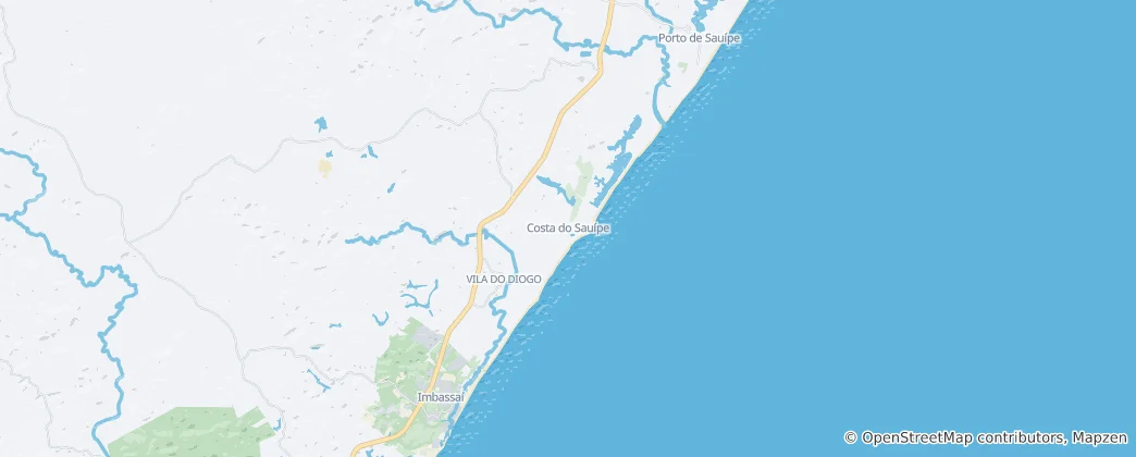 Map of Costa do Sauípe
