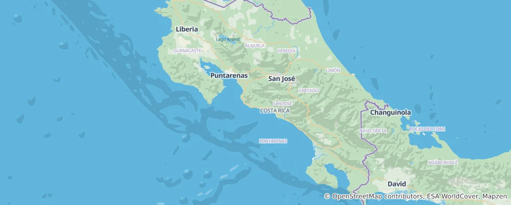 Map of Costa Rica