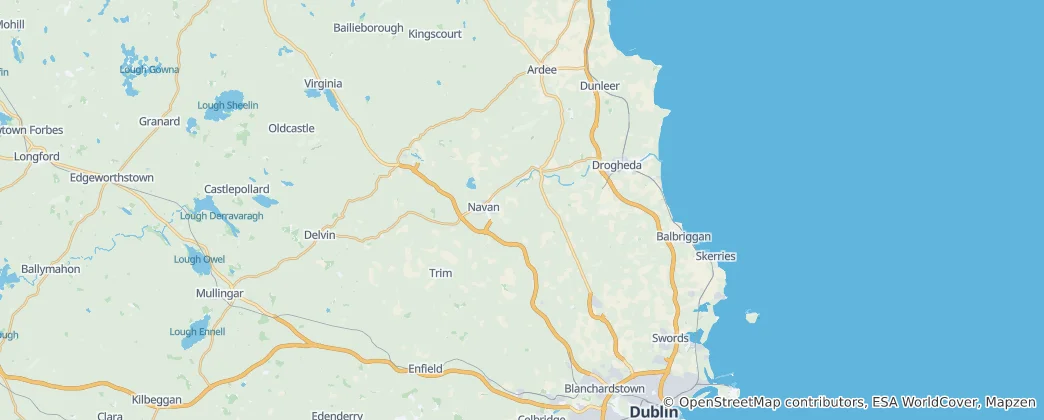 Map of County Meath