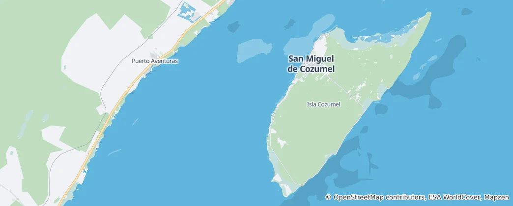 Map of Cozumel Municipality