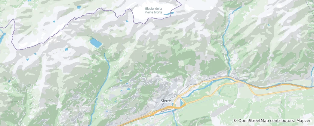 Map of Crans-Montana