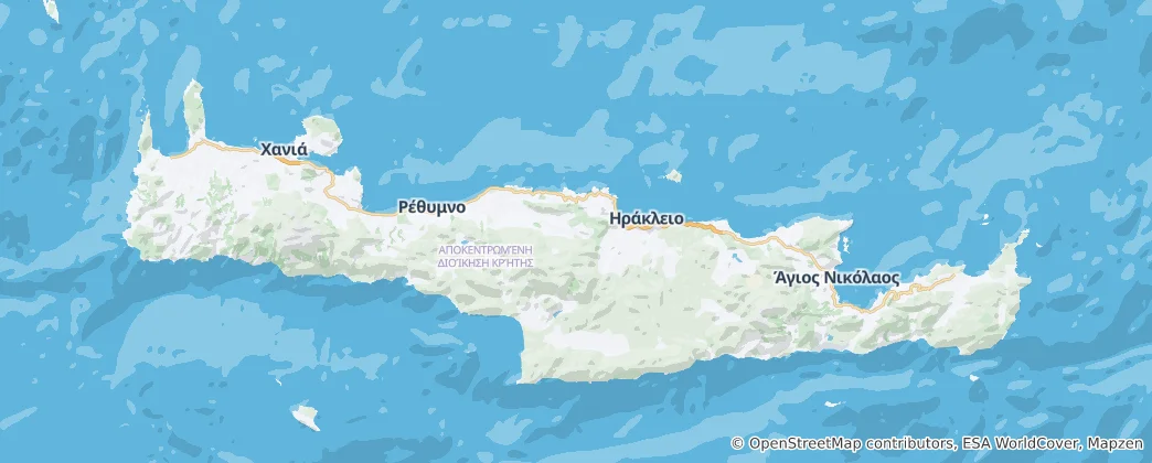 Map of Crete