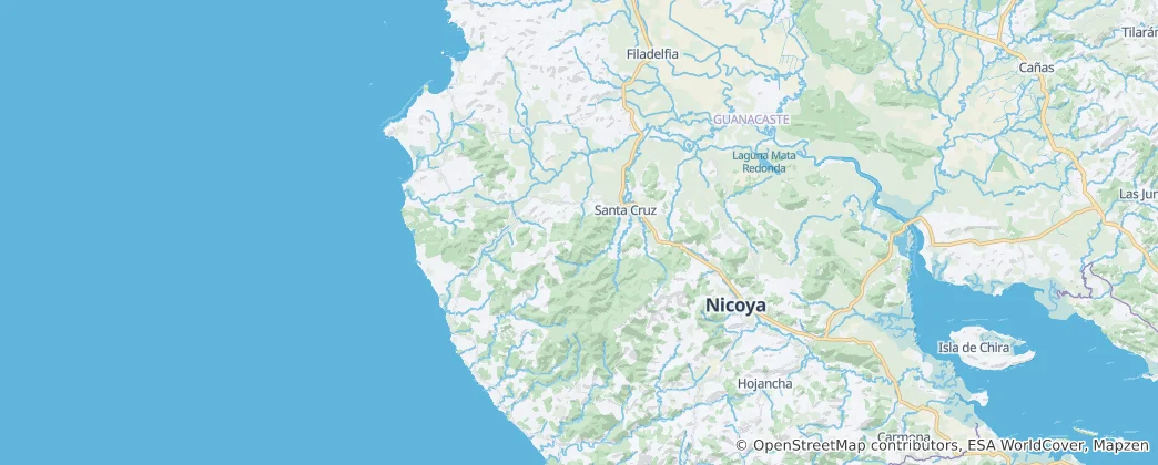 Map of Santa Cruz Canton