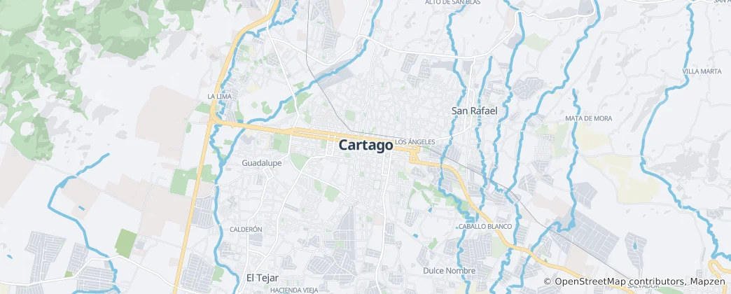 Map of Cartago