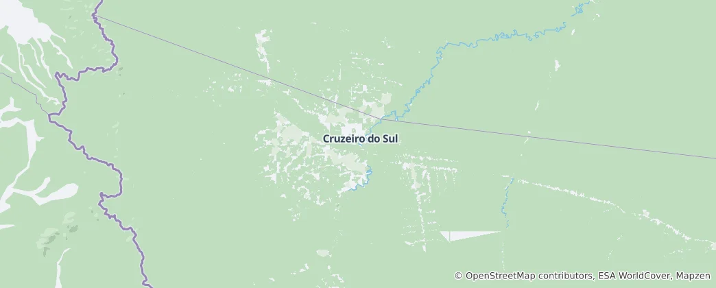 Map of Cruzeiro do Sul