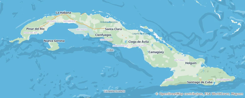 Map of Cuba