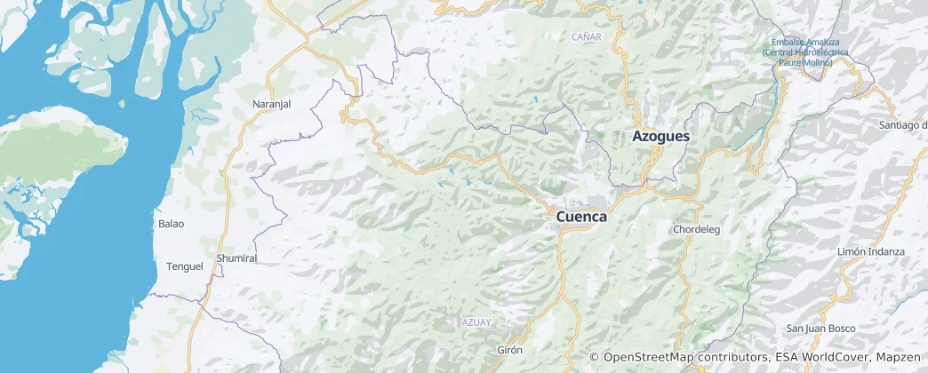 Mapa De Cantón Cuenca