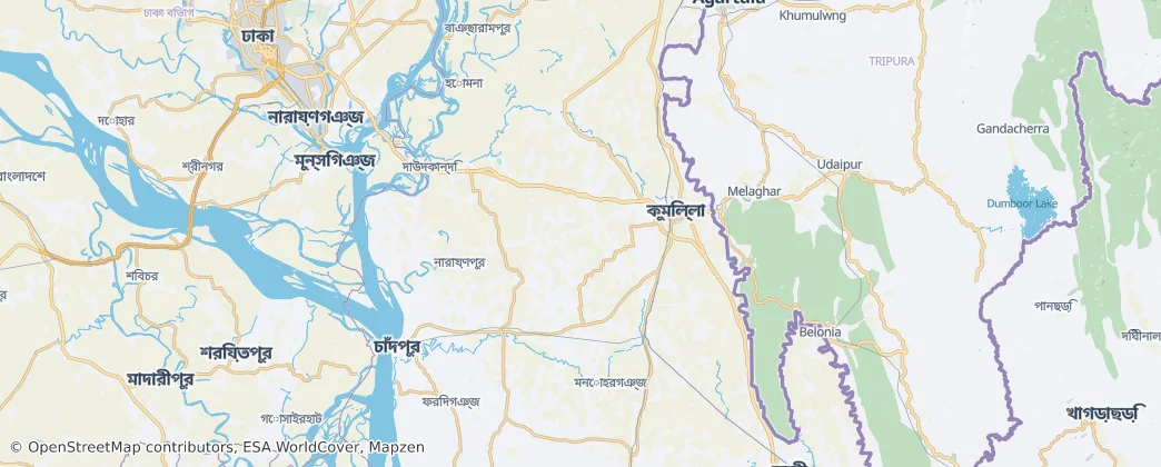 Cumilla — Map