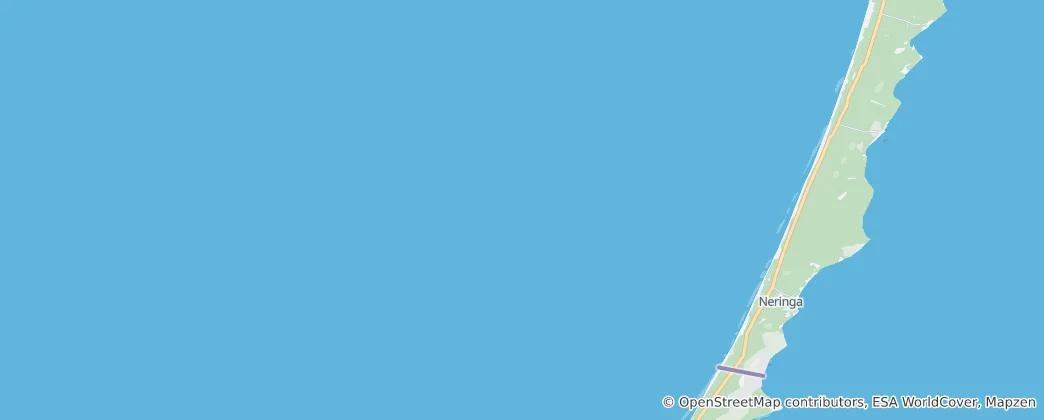 Map of Curonian Spit