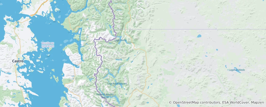 Mapa Cushamen Department