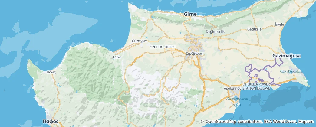 Karte von Nikosia