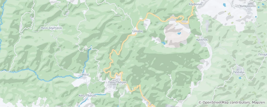 Map of Pano Platres