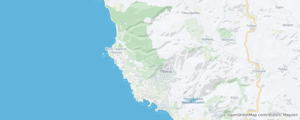 Mapa Pegeia