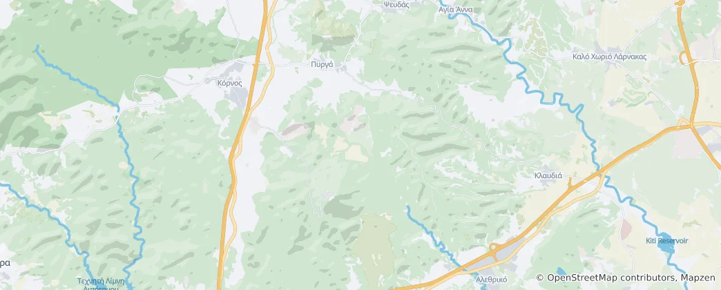 Mapa Pyrga Larnakas