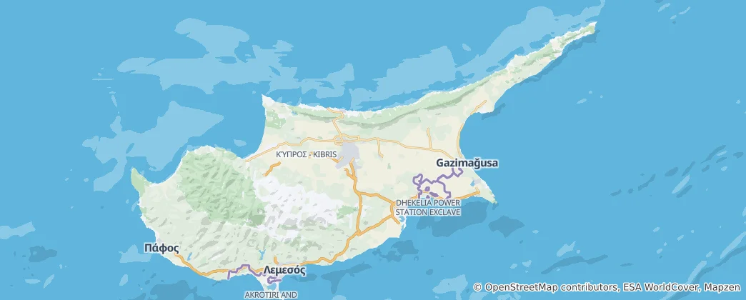 Map of Cyprus