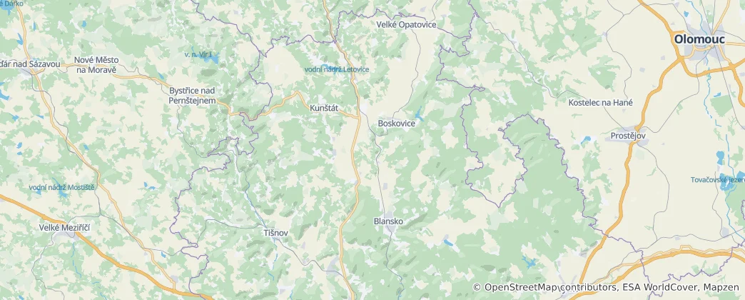 Карта Бланско