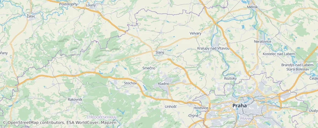 Kladno — Mapa