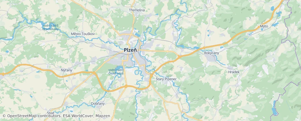 Pilsen-Şehir — Harita