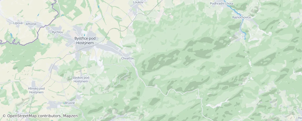 Chvalčov — Carte