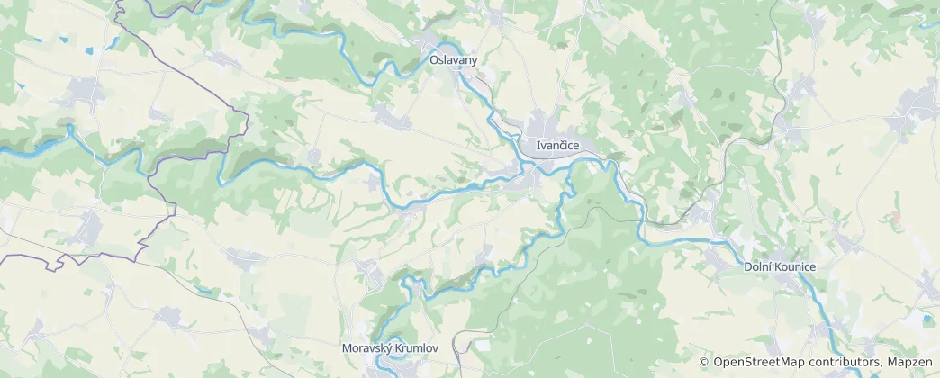 Mapa Ivančice