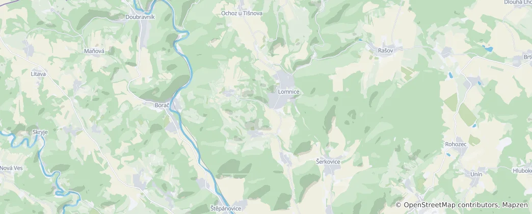 Mapa De Lomnice