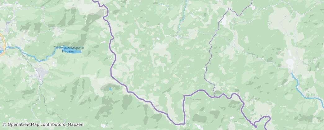 Modrava — Mapa