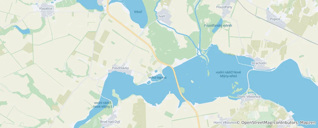 Mapa Pasohlávky