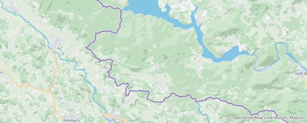 Mapa De Přední Výtoň