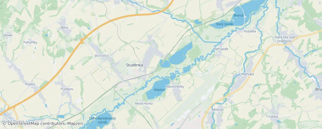 Studénka — Carte