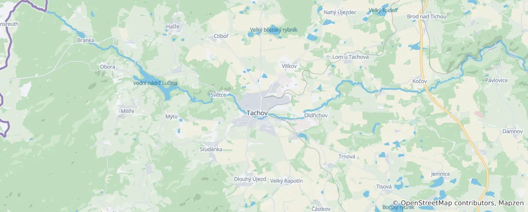 Map of Tachov
