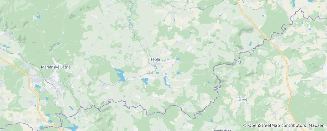 Map of Teplá