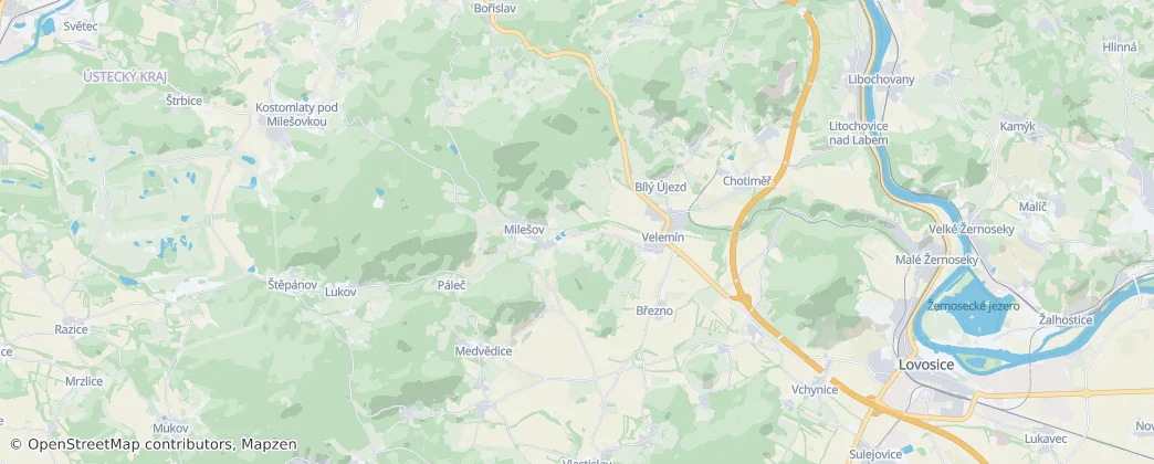Velemín — 地图