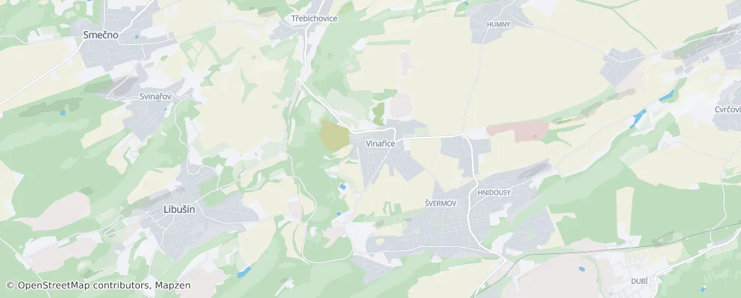 Vinařice — Carte