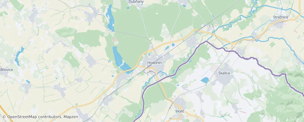 Hodonin — Map