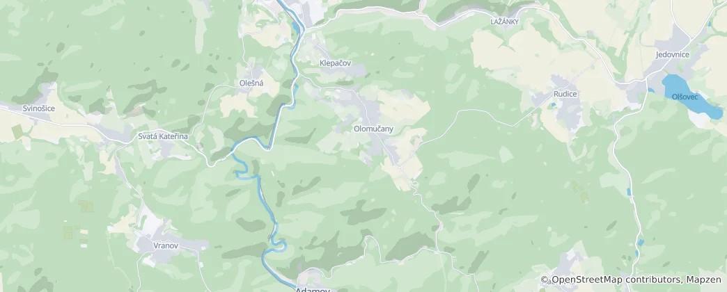 Mapa De Olomučany