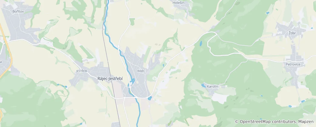 Mapa Doubravice nad Svitavou