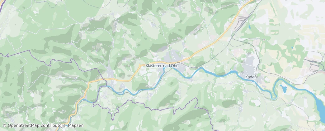 Klášterec nad Ohří — Mapa