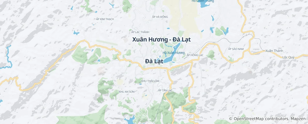 Kaart van Da Lat