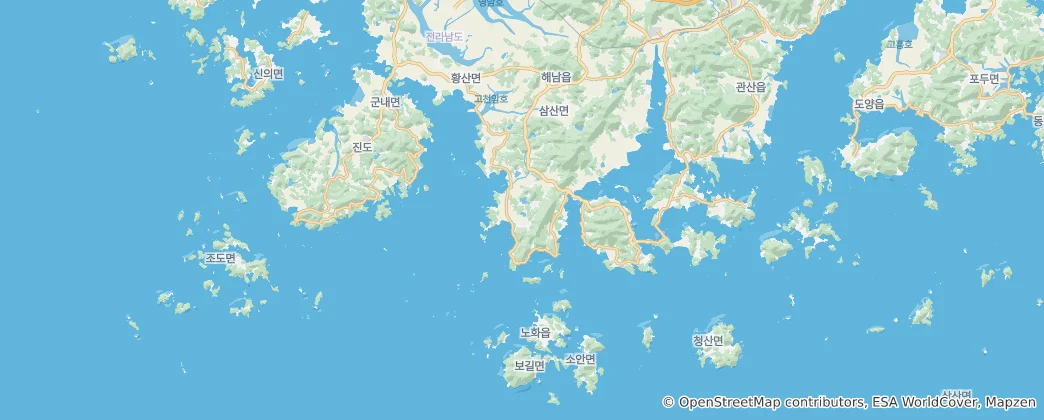 Mapa Dadohaehaesang National Park